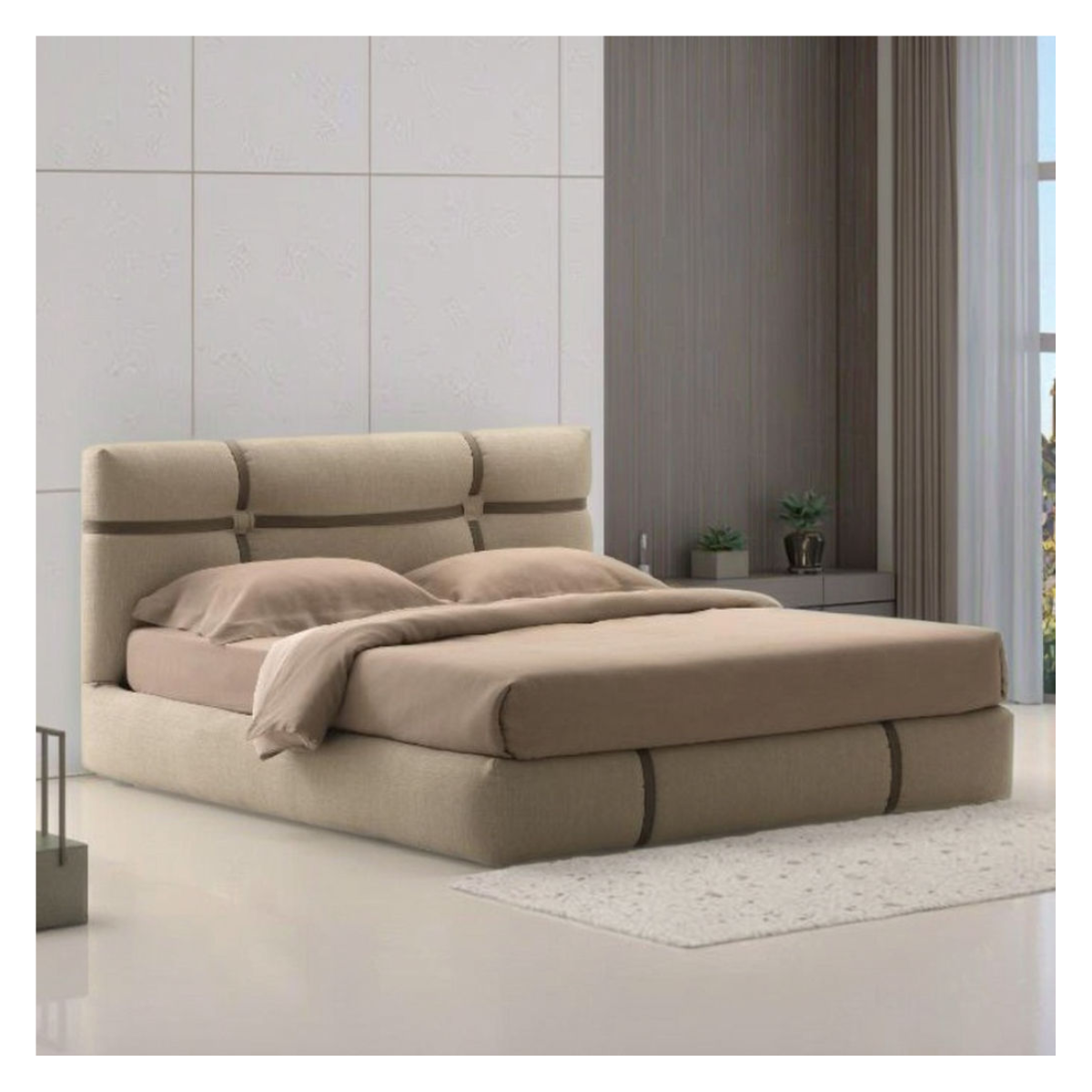 Strap & Stone Bed